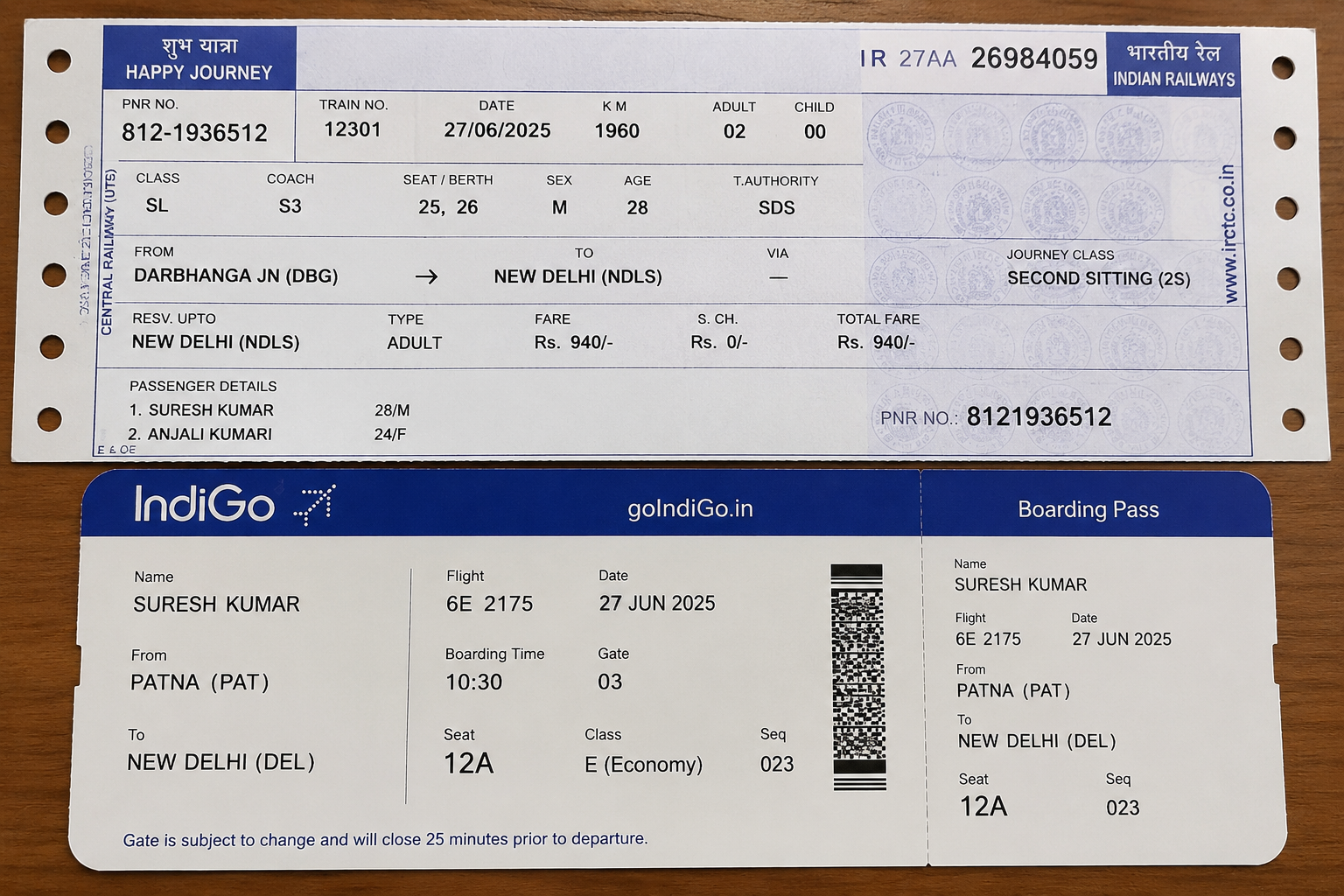 Trains And Flights Booking - घर बैठे