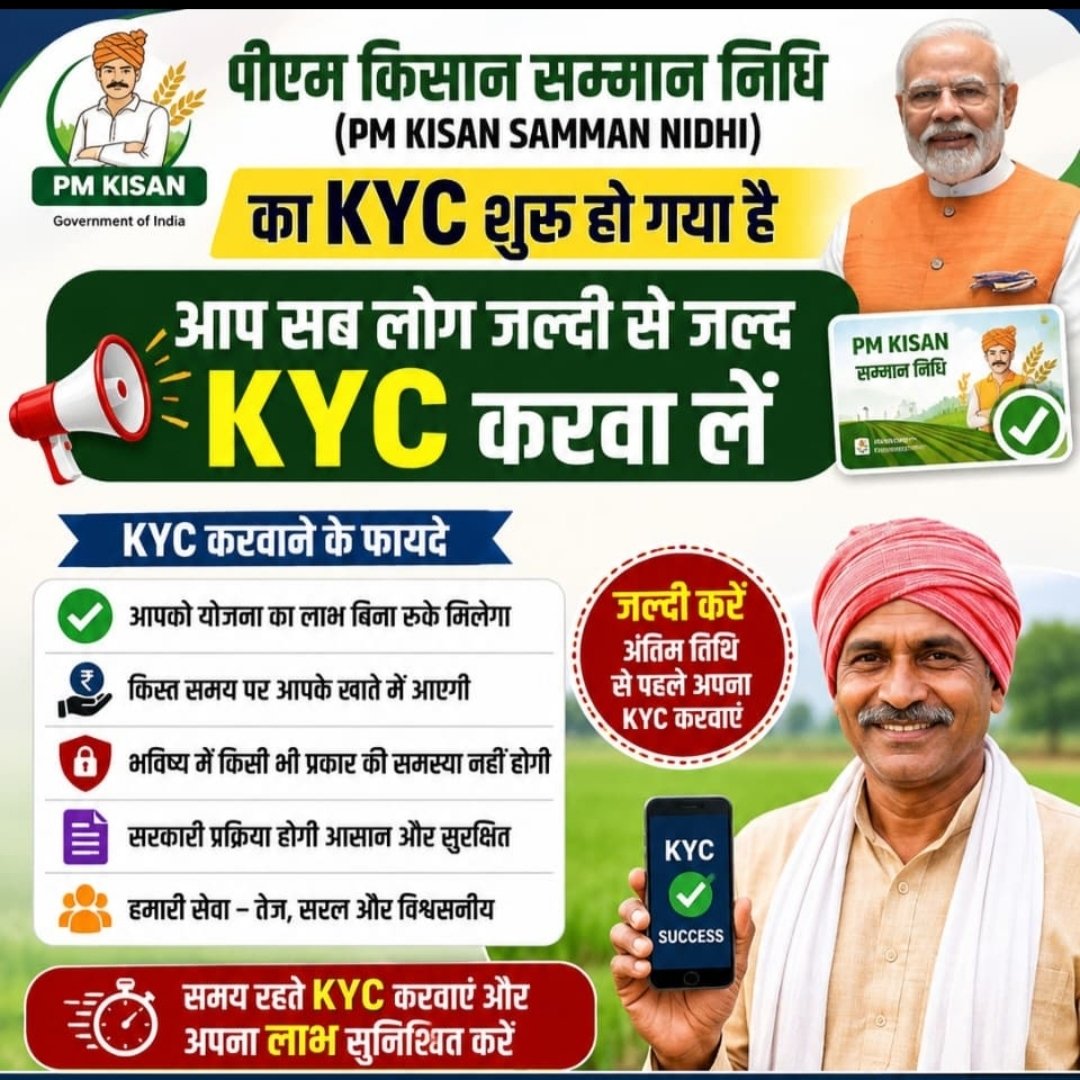 PM KISAN SAMMAN NIDHI KYC